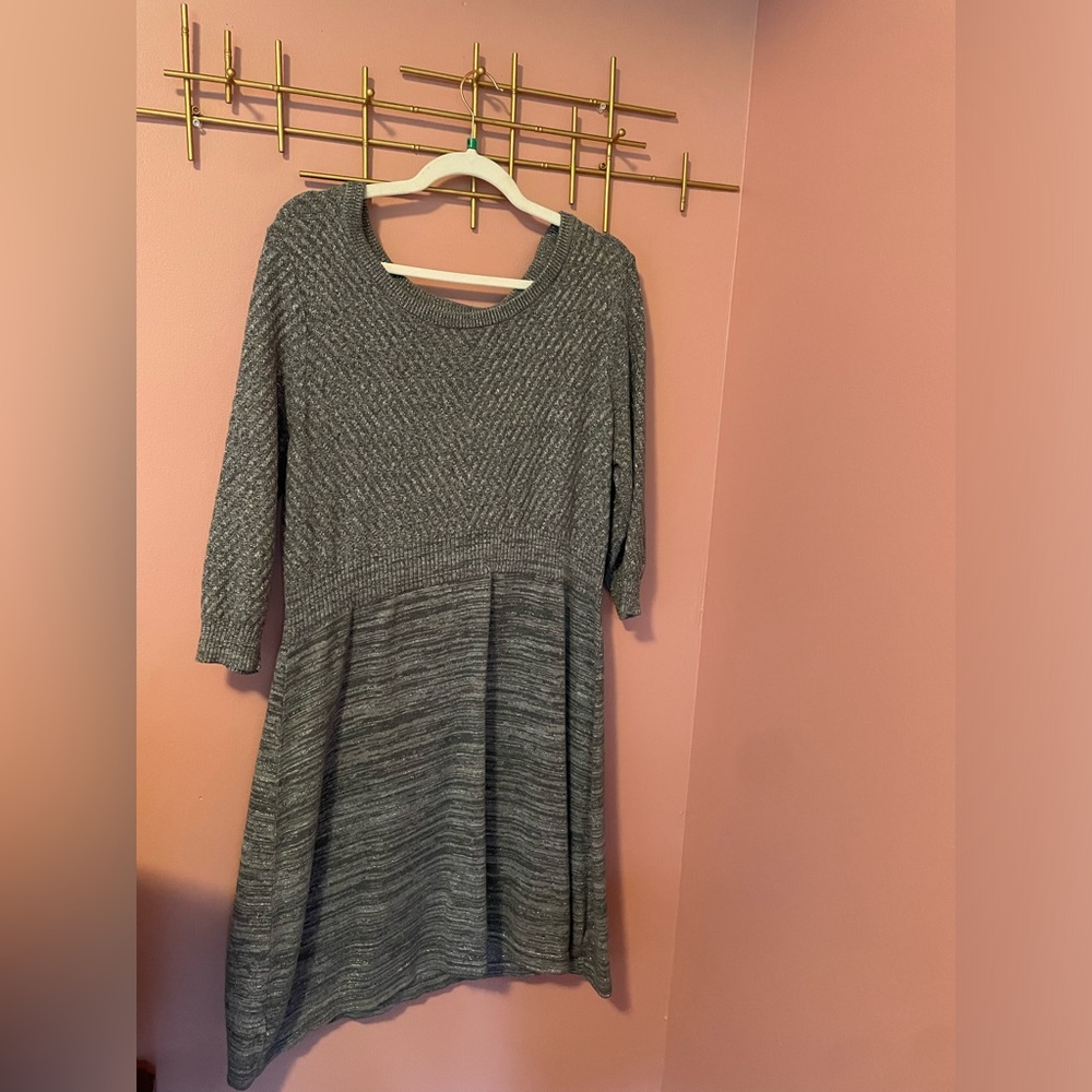 Lane Bryant 3/4 sleeve sweater dressl